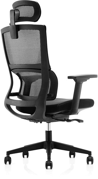Kancelárska stolička DALENOR Grove, ergonomická, sieťovina, čierna ...