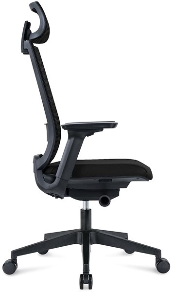 Irodai szék DALENOR Meteor, ergonomikus, hálós, fekete ...