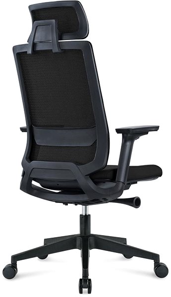 Kancelárska stolička DALENOR Meteor, ergonomická, sieťovina, čierna ...