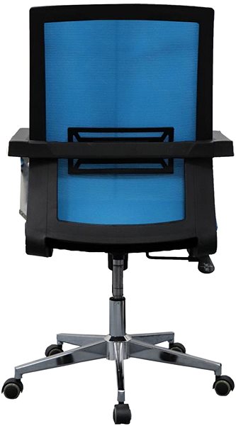 Kancelárska stolička DALENOR Roma, textil, čierna/modrá ...