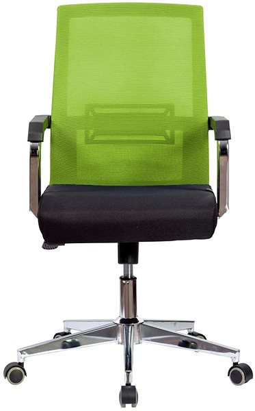 Kancelárska stolička DALENOR Roma, textil, čierna/zelená ...