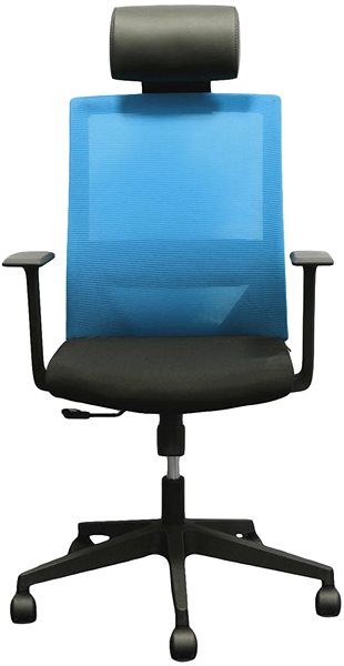 Kancelárska stolička DALENOR Berry HB, textil, modrá ...