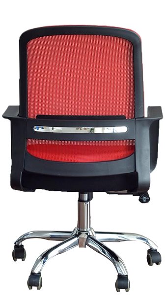 Kancelárska stolička DALENOR Parma, textil, červená ...