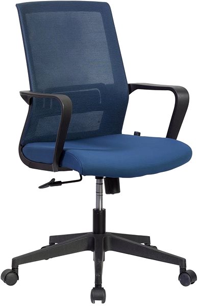 Kancelárska stolička DALENOR Smart W, textil, tmavo modrá ...