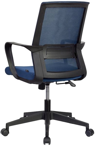 Kancelárska stolička DALENOR Smart W, textil, tmavo modrá ...