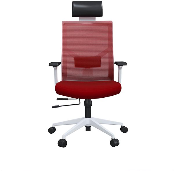 Kancelárska stolička DALENOR Snow HB, textil, červená ...
