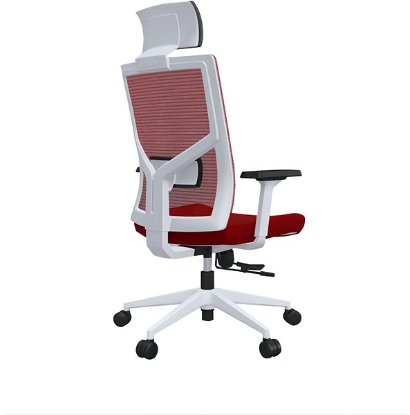 Kancelárska stolička DALENOR Snow HB, textil, červená ...