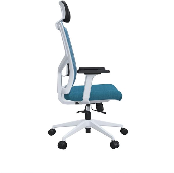 Kancelárska stolička DALENOR Snow HB, textil, svetlo modrá ...