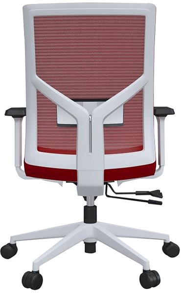 Kancelárska stolička DALENOR Snow W, textil, červená ...