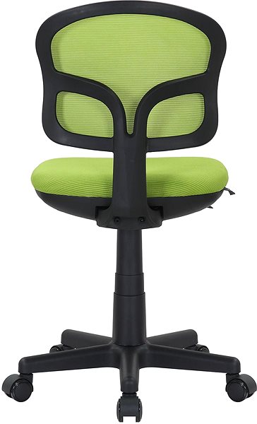 Kancelárska stolička DALENOR Detská stolička Honey, textil, čierna podnož/zelená ...