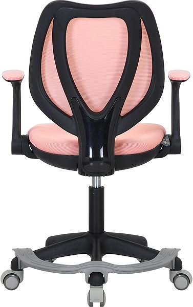 Kancelárska stolička DALENOR Detská stolička Sweety, textil, čierna podnož/ružová ...