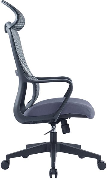 Kancelárska stolička DALENOR Best HB, textil, sivá/sivá ...