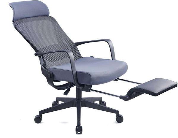 Kancelárska stolička DALENOR Enjoy HB, textil, sivá ...