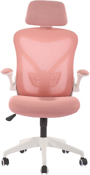 Bürostuhl DALENOR Jolly White HB, Textil, rosa ...