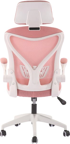 Bürostuhl DALENOR Jolly White HB, Textil, rosa ...