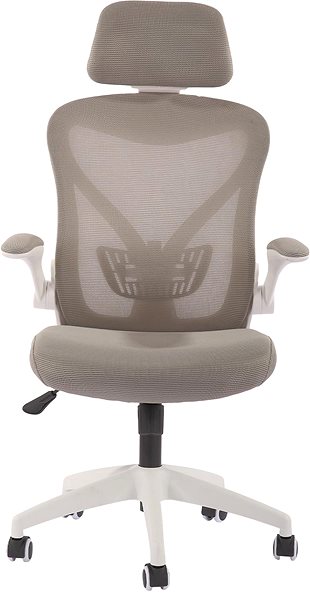 Bürostuhl DALENOR Jolly White HB, Textil, grau ...
