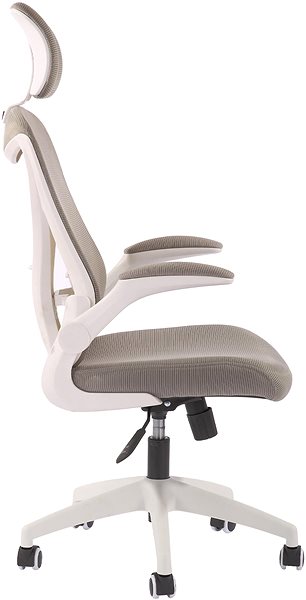 Bürostuhl DALENOR Jolly White HB, Textil, grau ...