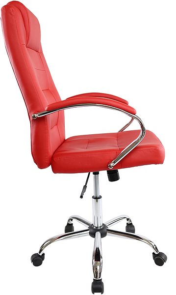Kancelárska stolička DALENOR Slash, syntetická koža, červená ...
