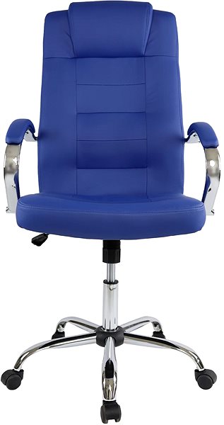 Bürostuhl DALENOR Slash, Kunstleder, blau ...