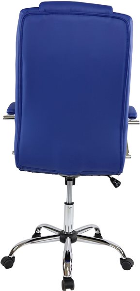 Bürostuhl DALENOR Slash, Kunstleder, blau ...