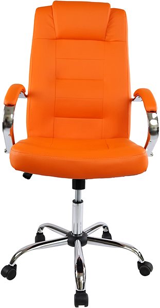 Bürostuhl DALENOR Slash, Kunstleder, orange ...