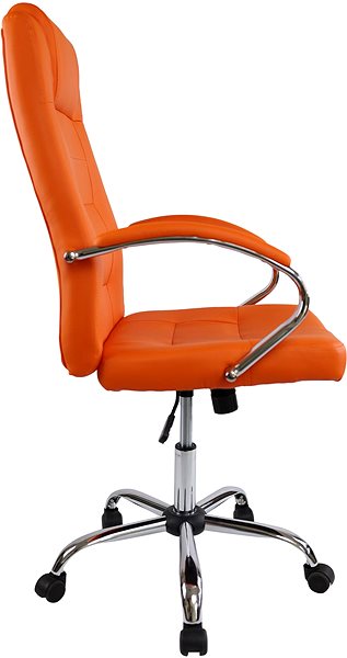 Bürostuhl DALENOR Slash, Kunstleder, orange ...