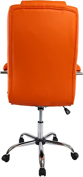 Bürostuhl DALENOR Slash, Kunstleder, orange ...