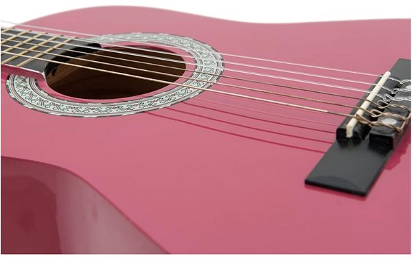 Klasická gitara Dimavery AC-303 1/2 ružová Vlastnosti/technológia