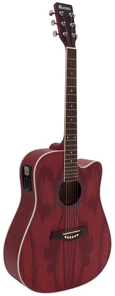 Elektroakustická gitara Dimavery JK-510 typu Dreadnought, červená ...