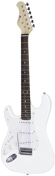 Elektrická gitara Dimavery ST-203 ľavoruká, biela ...