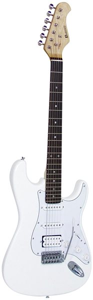 Elektrická gitara Dimavery ST-312, biela ...