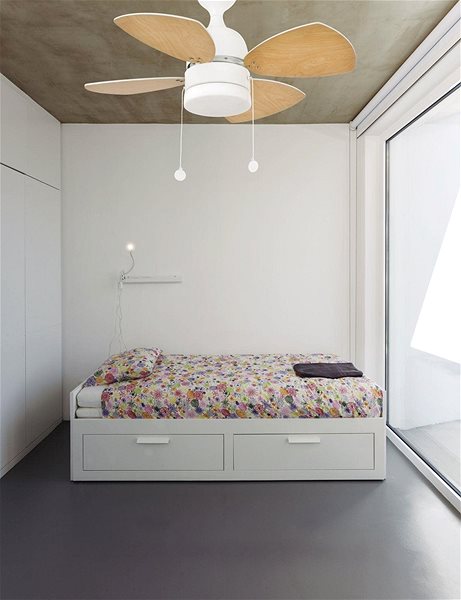 Ceiling Light FARO 33704 - Ceiling Fan MEDITERRANEO 1xE14/8W/230V Lifestyle