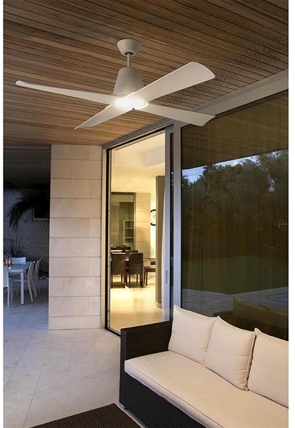 Fan FARO 33480 - Ceiling Fan TYPHOON IP44 White Lifestyle