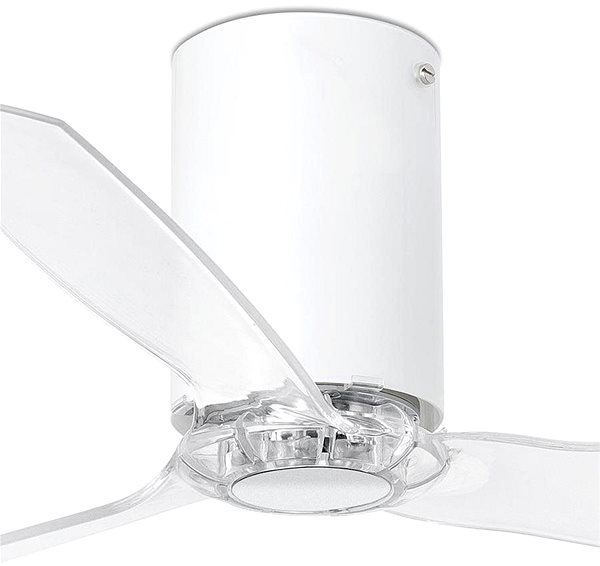 Ceiling Light FARO 32039 - Ceiling Fan MINI TUBE VENTIL with Remote Control, Clear ...