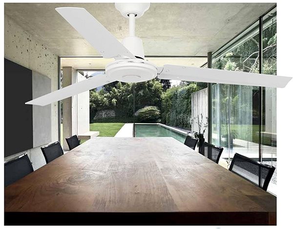 Fan FARO 33005 - Ceiling Fan ECO INDUS White Lifestyle