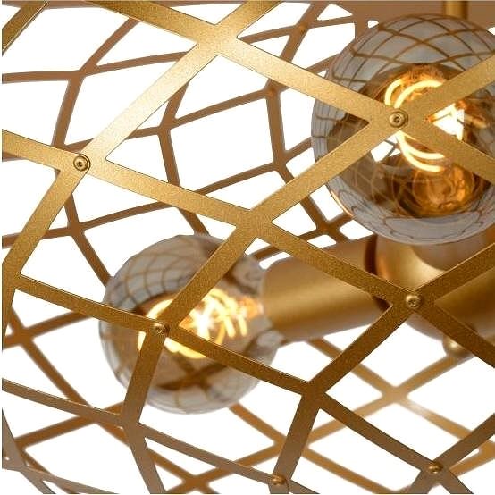 Ceiling Light Lucide 21117/65/02 - Ceiling Lamp WOLFRAM 3xE27/60W/230V Gold Features/technology