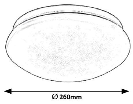 Mennyezeti lámpa Rabalux Mennyezeti LED lámpa, LED/12 W/230 V Műszaki vázlat