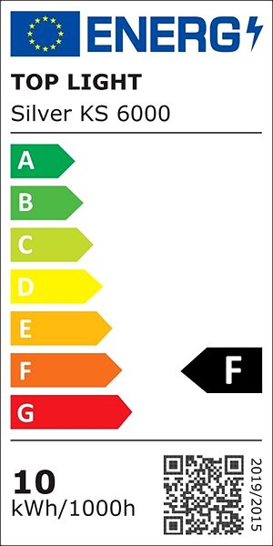 Ceiling Light Top Light Silver KS 6000 - LED Ceiling Ceiling Light LED/10W/230V IP44 Energy label
