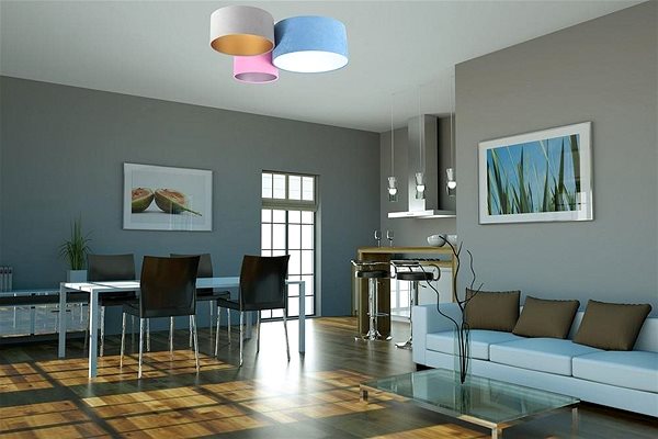 Ceiling Light Ceiling Light SPACE 3xE27/60W/230V Lifestyle