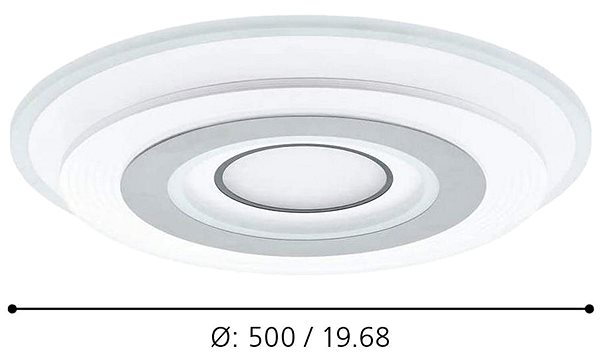 Ceiling Light Eglo - LED Ceiling Light 3xLED/16W/230V Technical draft