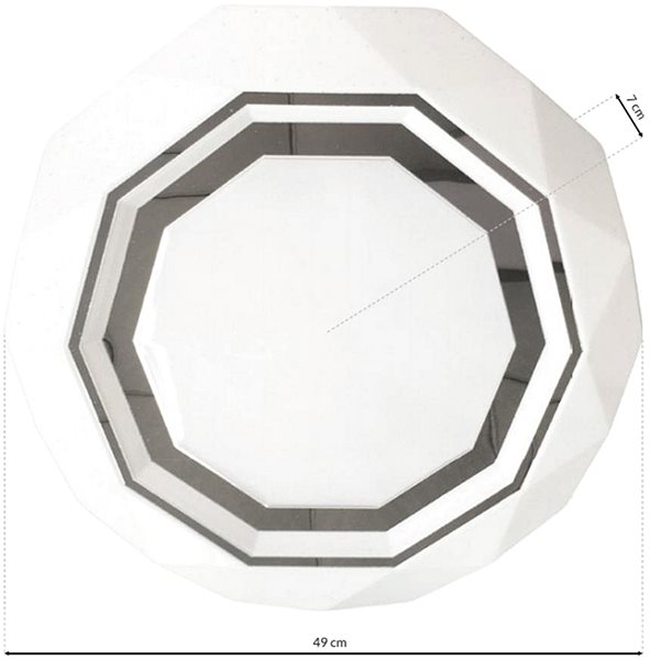 Ceiling Light LED Ceiling Light LULU LED/40W/230V Technical draft