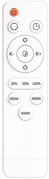 Ceiling Light LED Dimmable Ceiling Light GLOSSY 2xLED/36W/230V IP44 + DO Remote control
