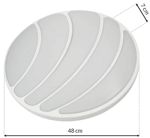 Ceiling Light LED Dimmable Ceiling Light SHELL WHITE LED/40W/230V Technical draft