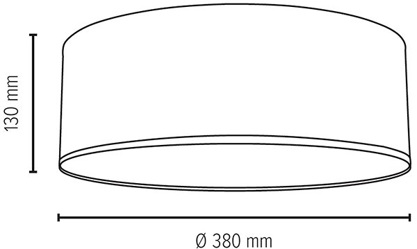 Ceiling Light Ceiling Light JOSEFINA 3xE27/25W/230V Technical draft