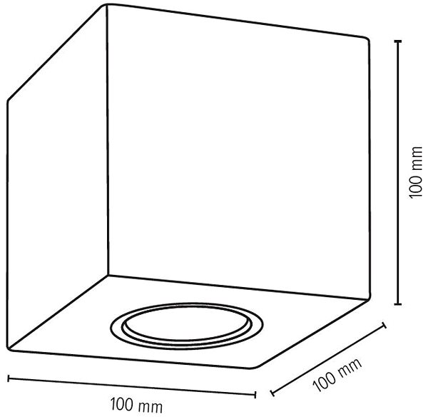 Ceiling Light Ceiling Light CONCRETEDREAM 1xGU10/6W/230V ...