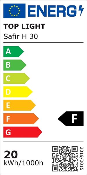 Ceiling Light Top Light Safir H 30 - LED Ceiling Light LED/20W/230V/230V Energy label