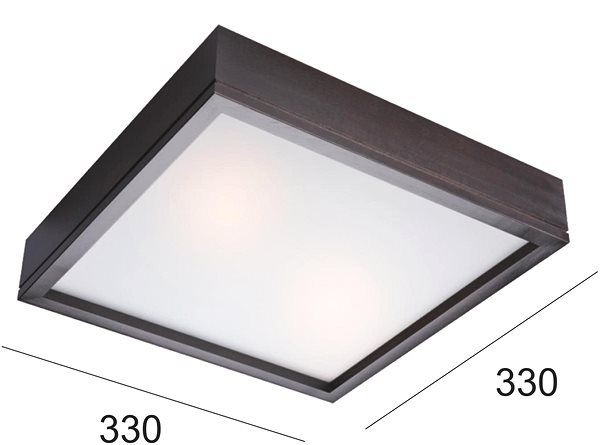 Ceiling Light Ceiling Light AGATA 2xE27/60W/230V Technical draft