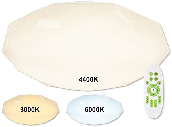 Ceiling Light Top Light Sparkle MAX RC - LED Dimmable Ceiling Light with Remote Control 1xLED/100W/230V ...