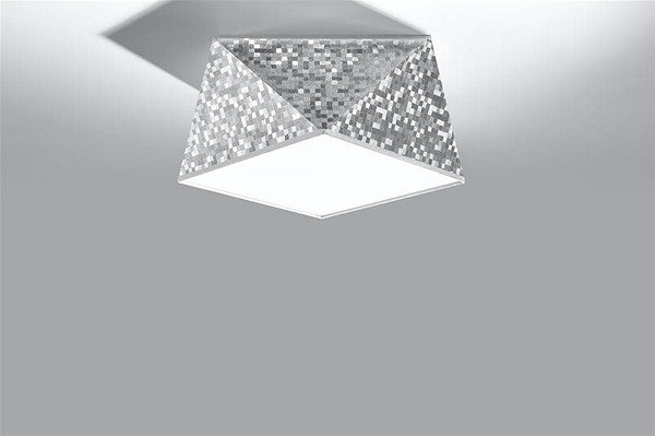 Ceiling Light Ceiling Light HEXA 1xE27/60W/230V Silver Lifestyle