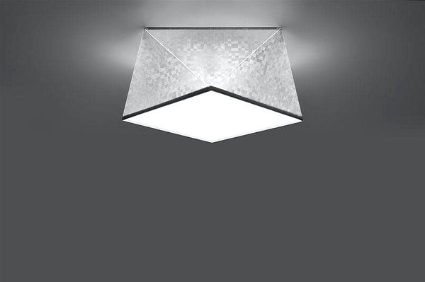 Ceiling Light Ceiling Light HEXA 1xE27/60W/230V Silver Lifestyle